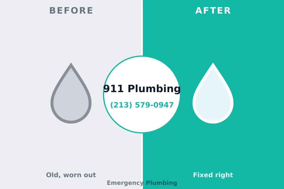 Before and after: plumbing company Warroad, MN